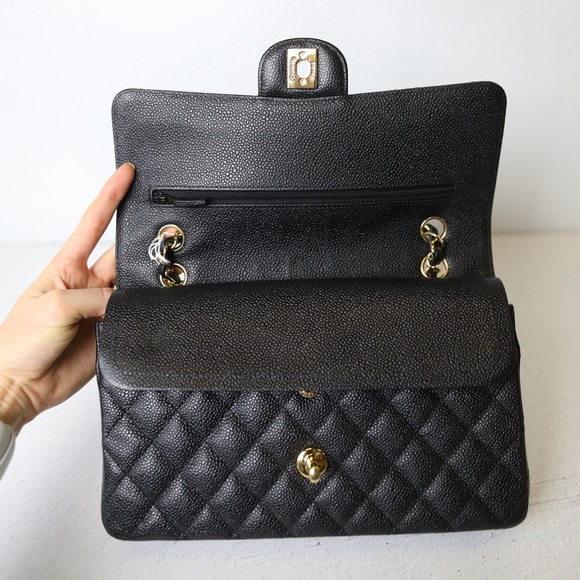 Chanel Classic Medium Black Caviar Flap - Picture 11 of 14